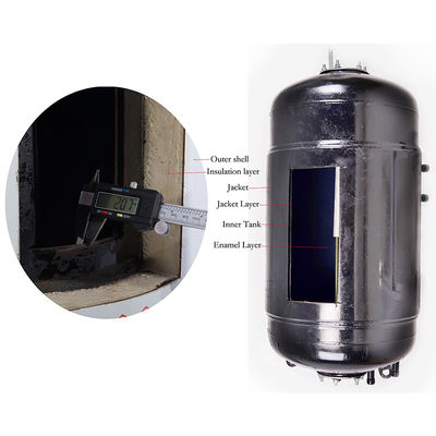Διά 500mm Jacket Θερμομετάλλευση Ηλιακή ενέργεια Εναλιστική Κύλινδρο Ζεστού Νερού κάθετη Ηλιακή ενέργεια δεξαμενή νερού
